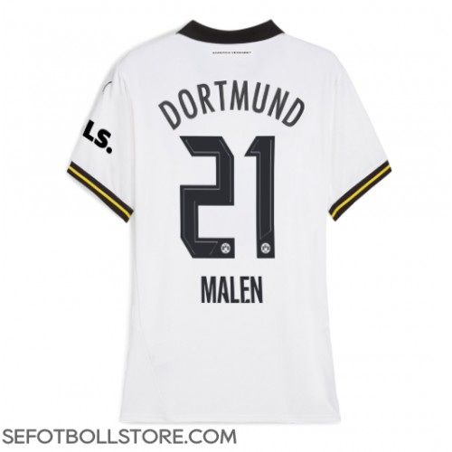 Borussia Dortmund Donyell Malen #21 Replika Tredje Tröja Dam 2024-25 Kortärmad